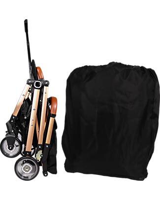 Ding Baby Passeggino Vivo - Nero/Rosé - Schienale Regolabile - Fino a 22kg Passeggini Leggeri