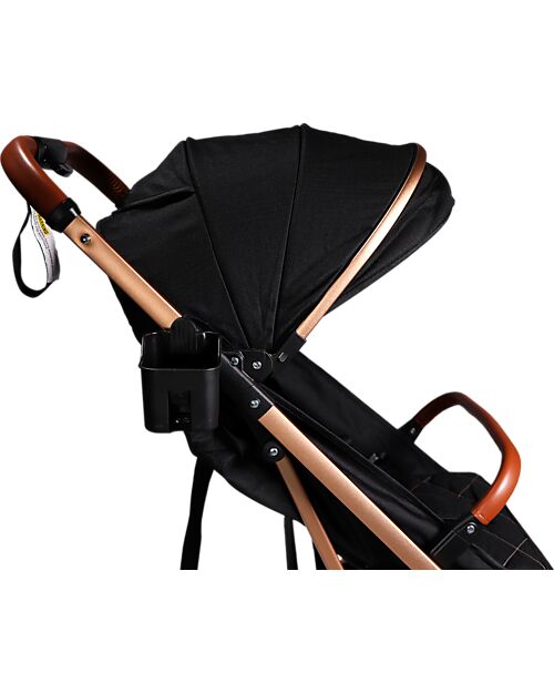 Ding Baby Passeggino Vivo - Nero/Rosé - Schienale Regolabile - Fino a 22kg Passeggini Leggeri