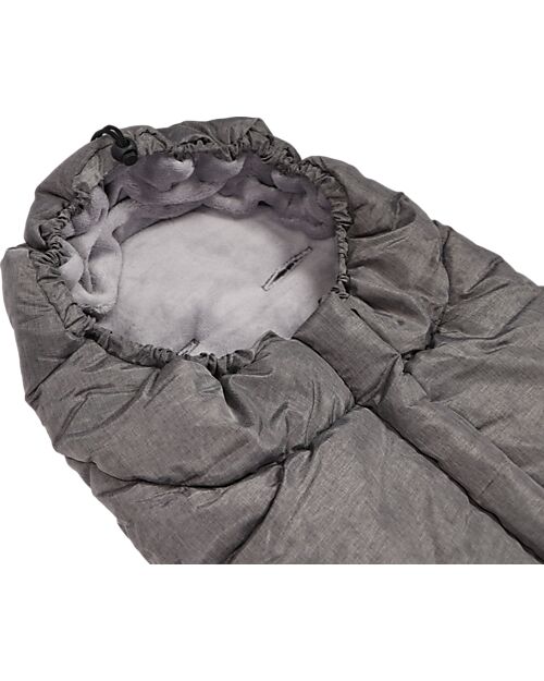 Ding Baby Sacco Universale per Passeggino Deluxe - Grigio - Impermeabile Sacchi Passeggino