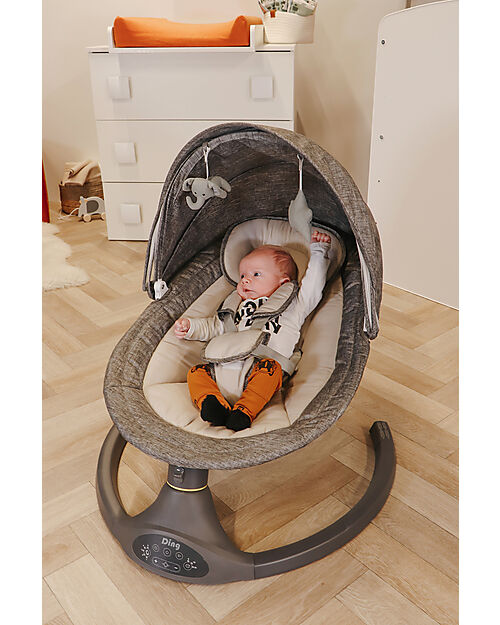 Ding Baby Sdraietta Sonora Neonato Grigio Velocità unisex
