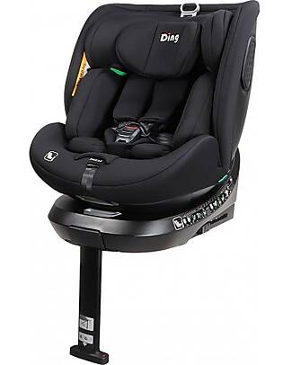 Ding Baby Seggiolino Auto Kai I-Size 360° - Nero - Gruppo 0+/1/2/3 Seggiolini Auto Gruppo 0+/1