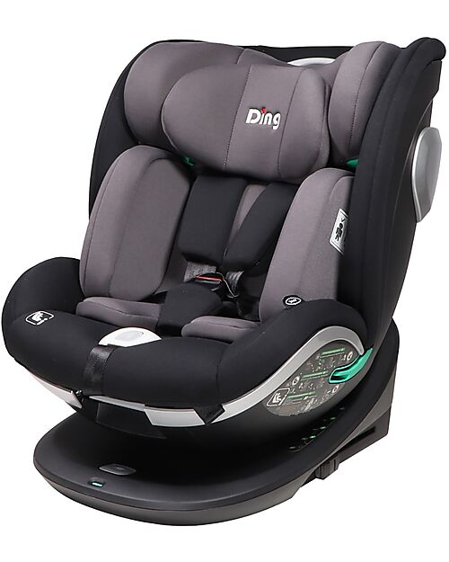 Ding Baby Seggiolino Auto Mace I-Size 360° - Nero e Grigio - Gruppo 0+/1/2/3 Seggiolini Auto Gruppo 0+/1