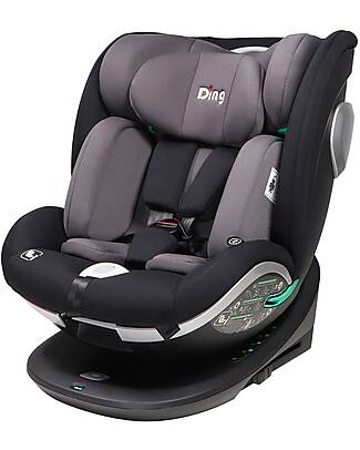 Ding Baby Seggiolino Auto Mace I-Size 360° - Nero e Grigio - Gruppo 0+/1/2/3 Seggiolini Auto Gruppo 0+/1