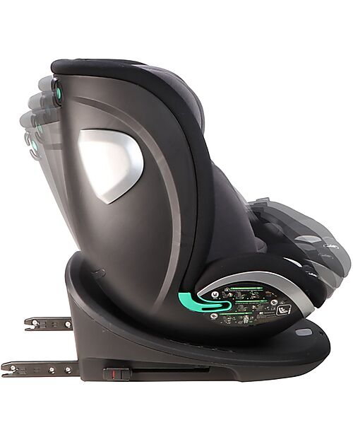 Ding Baby Seggiolino Auto Mace I-Size 360° - Nero e Grigio - Gruppo 0+/1/2/3 Seggiolini Auto Gruppo 0+/1