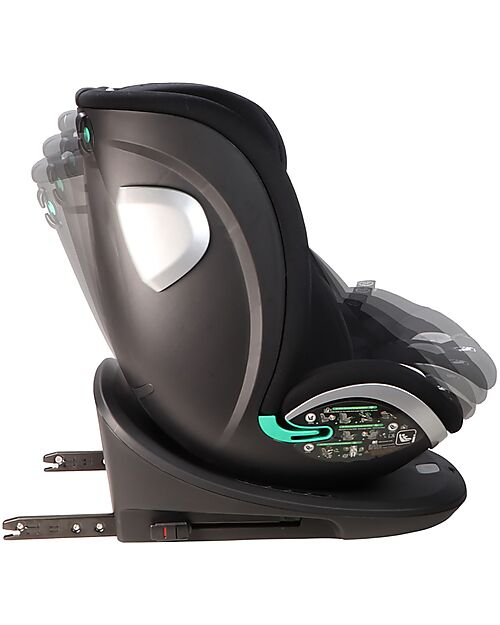 Ding Baby Seggiolino Auto Mace I-Size 360° - Nero - Gruppo 0+/1/2/3 Seggiolini Auto Gruppo 0+/1