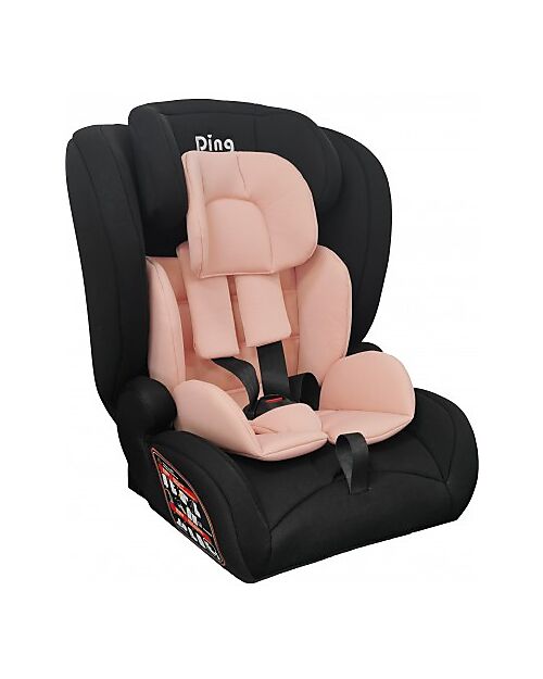 Ding Baby Seggiolino Auto Zino I-Size TT - Nero e Rosa - Gruppo 1/2/3 Seggiolini Auto Gruppo 1/2/3
