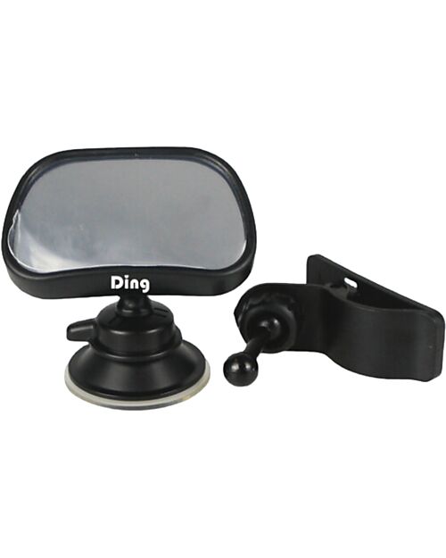 Ding Baby Specchietto Retrovisore 2 in 1 - Nero - Visione 360 Gradi  Accessori Seggiolini Auto