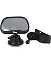 Ding Baby Specchietto Retrovisore 2 in 1 - Nero - Visione 360 Gradi  Accessori Seggiolini Auto