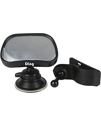 Ding Baby Specchietto Retrovisore 2 in 1 - Nero - Visione 360 Gradi  Accessori Seggiolini Auto