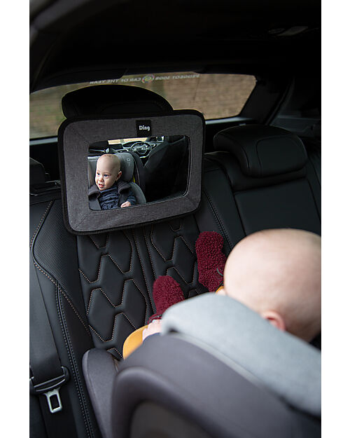Ding Baby Specchietto Retrovisore Auto Neonato - Grigio Accessori Seggiolini Auto