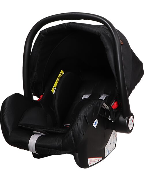 Ding Baby Trio Passeggino e Carrozzina Liam + Ovetto - Nero/Rosé - La Seduta si Trasforma in Navicella! Passeggini Trio e Duo