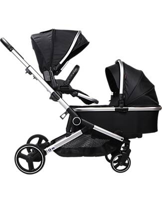 Passeggino doppio tandem for neonato e bambino, carrozzina gemellare for  culla reversibile, passeggino for neonato doppio, passeggino for carrozzina