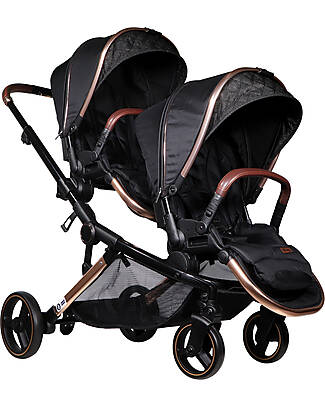 Ding Passeggino Gemellare Amigo Tandem - Nero/Rosé Passeggini Gemellari