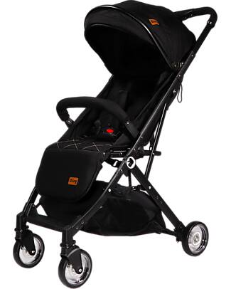Ding Passeggino Vivo - Nero - Schienale Regolabile Passeggini Leggeri