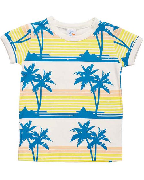 Dis Une Couleur T-Shirt Tropic - 100% Cotone Bio T-shirt