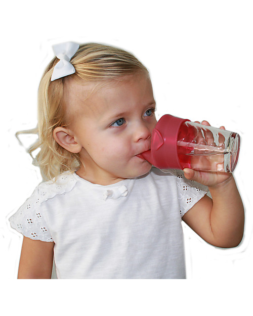 Twistshake Bicchiere Con Cannuccia 360ml | Antigoccia E Senza BPA | Per Bambini | Rosa Chiaro | Facile Da Lavare - Foto 6