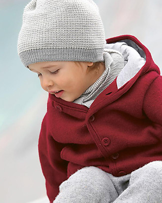 Disana Cappellino Classico, Grigio Naturale - 100% lana merino Cappelli