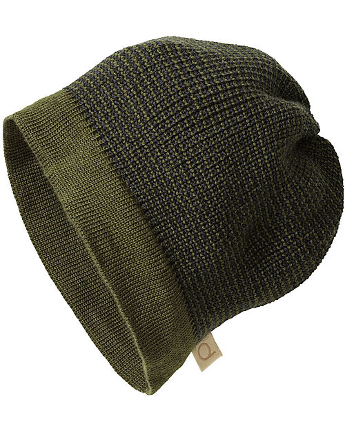 Disana Cappellino Classico - Olive Anthracite - 100% lana merino Cappelli Invernali