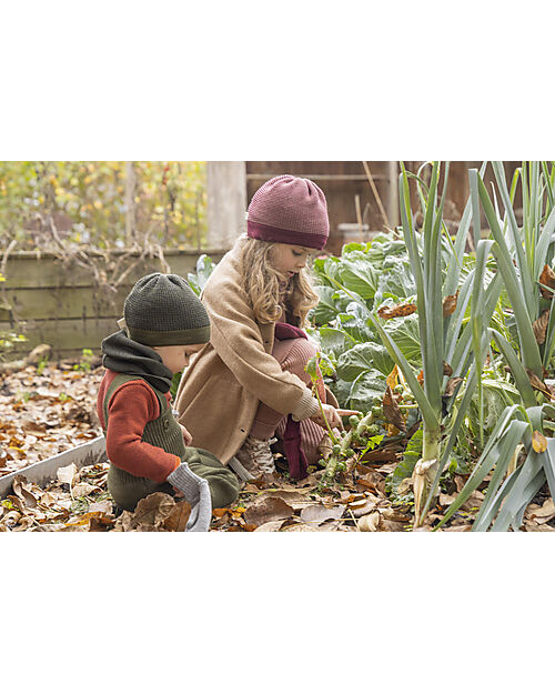 Disana Cappellino Classico - Olive Anthracite - 100% lana merino Cappelli Invernali