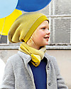 Disana Cappellino Extra long, Giallo Oro - 100% lana merino Cappelli Invernali