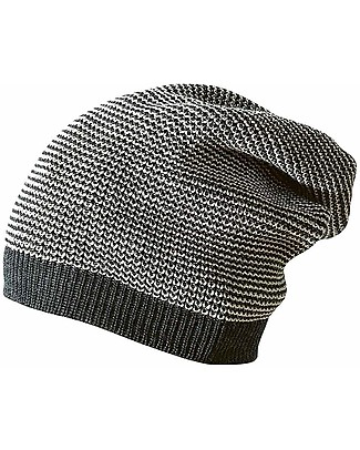 Disana Cappellino Extra long, Grigio Antracite - 100% lana merino Cappelli