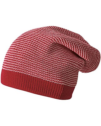 Disana Cappellino Extra long, Rosa Bordeaux - 100% lana merino Cappelli