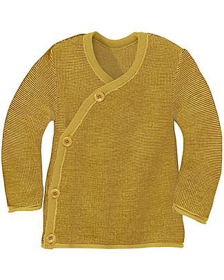 Disana Cardigan in Lana Merino - Giallo Oro Giacche