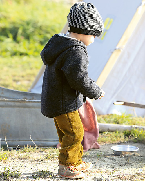 Disana Cardigan in Pura Lana Merino - Antracite Giacche