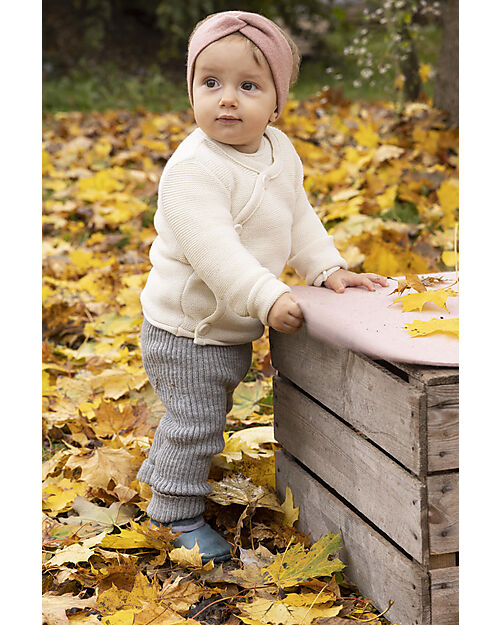 Disana Fascia per Capelli in Lana Cotta - Rosé - 100% Lana Merino Bio Certificata GOTS Cappelli Invernali