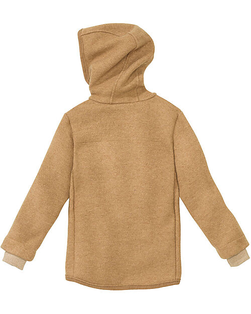 Disana Giacca con Cappuccio - Caramel -100% Lana Merino Bio Certificata GOTS Giacche