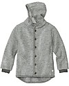 Disana Giacca con Cappuccio - Grigio - Lana Merino Bio Giacche