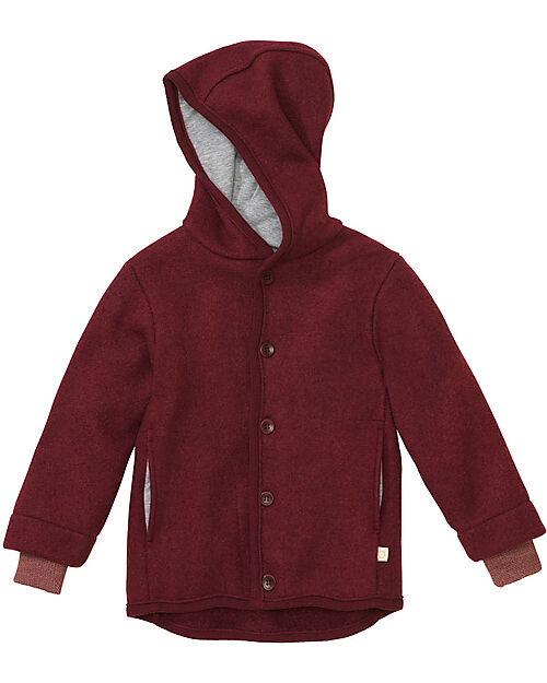 Disana Giacca in Pura Lana Merino, Bordeaux Giacche