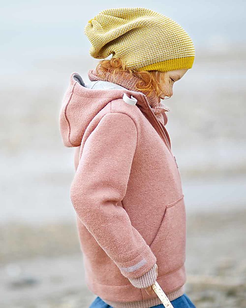 Disana Giaccone Bimba in Lana Cotta, Rosa Giacche