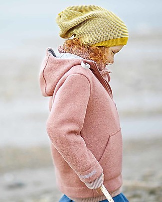 Disana Giaccone Bimba in Lana Merino, Rosa Giacche