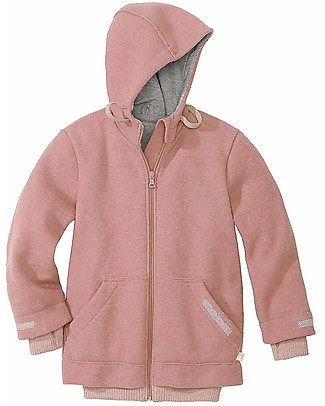 Disana Giaccone Bimba in Lana Merino, Rosa Giacche
