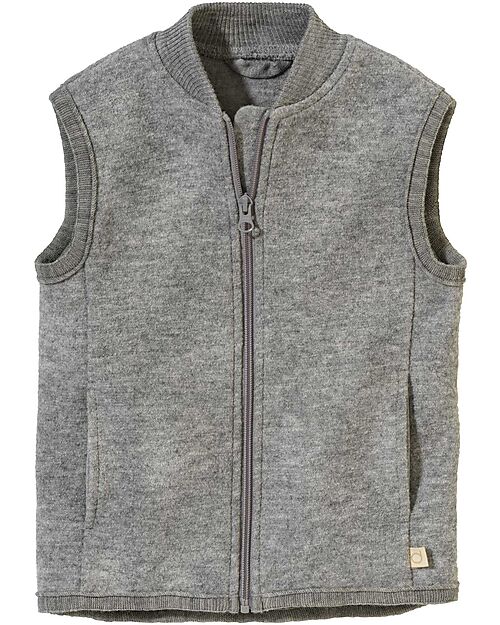 Disana Gilet in Pura Lana Merino - Grigio Giacche