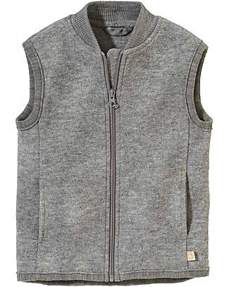 Disana Gilet in Pura Lana Merino - Grigio Giacche