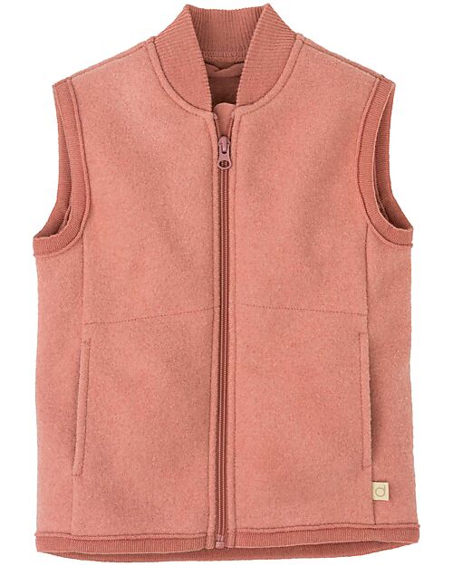 Disana Gilet in Pura Lana Merino - Rosa Giacche