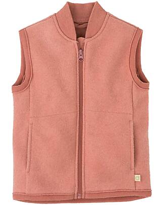 Disana Gilet in Pura Lana Merino - Rosa Giacche