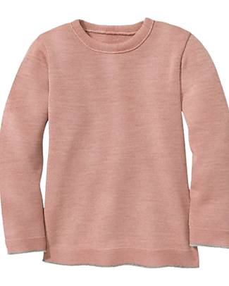 Disana Maglione Maniche Lunghe - Rosé - 100% Lana Merino Bio Certificata GOTS Maglioni