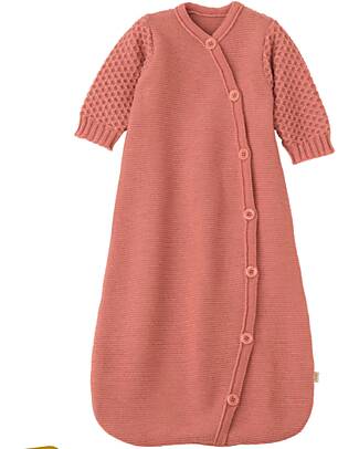 Disana Sacco Nanna a Maniche Lunghe - Rosa - Lana Merino Bio - TOG 1.7 Sacchi Nanna