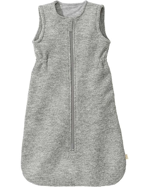 Disana Sacco Nanna con Zip 0/12 Mesi - Grigio - Lana Cotta e Cotone Bio - TOG 2 Sacchi Nanna