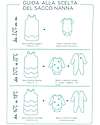Disana Sacco Nanna con Zip 6/24 Mesi - Grigio - Lana Cotta e Cotone Bio - TOG 2 Sacchi Nanna