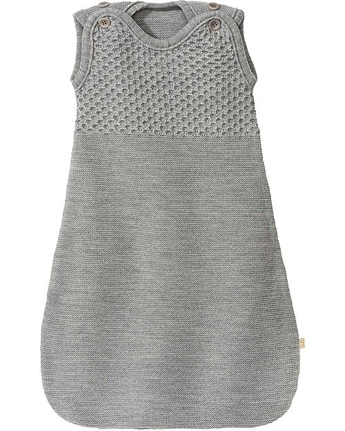 Disana Sacco Nanna Senza Maniche 75 cm - Grigio - Lana Merino Bio - TOG 1.7 Sacchi Nanna