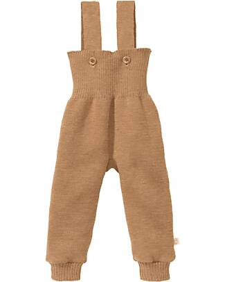 Disana Salopette in Maglia - Caramello - 100% Lana Merino Bio Certificata GOTS Salopette