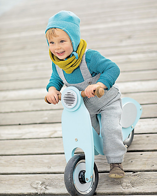 Disana Salopette in Maglia di Lana - Grigio Chiaro Salopette