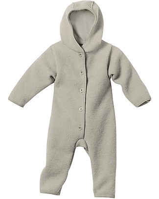 Disana Tuta a Maniche Lunghe in Lana Cotta - Grigio - Lana Merino Tutine Lunghe