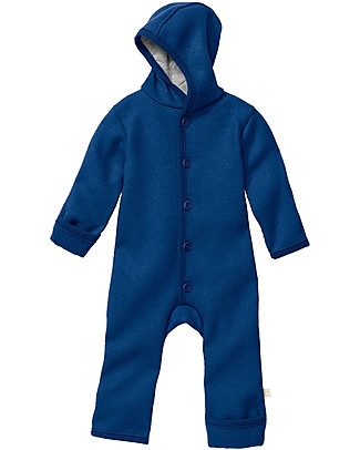 Disana Tutina Maniche Lunghe in Lana Cotta - Blu Navy Tutine Lunghe