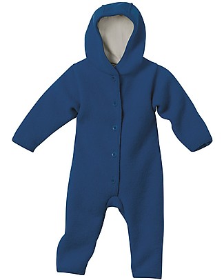 Disana Tutina Maniche Lunghe in Lana Cotta - Blu Navy Tutine Lunghe