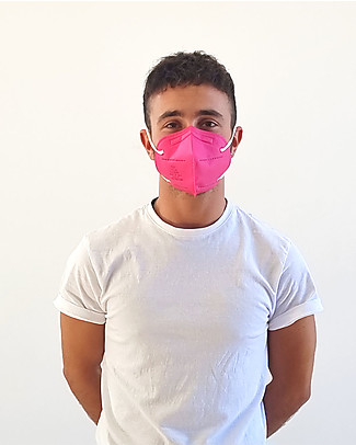 Dispositivi di Protezione Individuale 1 x Mascherina Filtrante FFP2 - Fucsia - Certificazione CE Mascherine di Protezione Individuale_